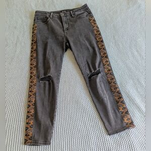 Driftwood Gizelle Leopard Accent Jeans Sz 30
